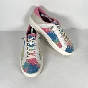 Hey Dude Karina Breeze Island Womens Size 9 Pink Tropical Sneakers Shoes